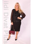 Micha Fekete Flower Felső