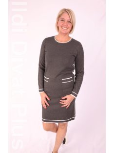 Micha Szürke-Fehér Seba Kötött Ruha