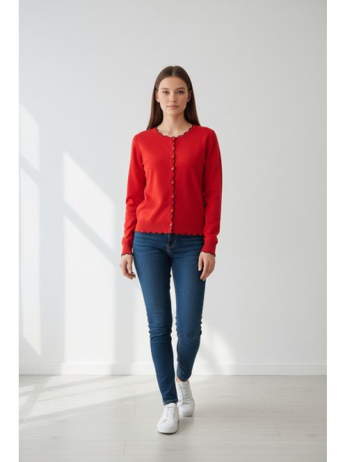 Micha Piros-Fekete Nelly Kardigán