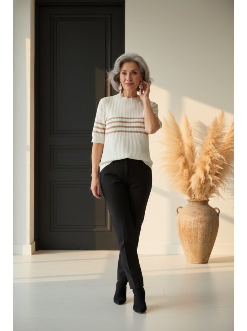 Micha Fehér-Beige Venna Felső