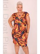 Mystic Day Molett Őszi Színes Betty Ruha-4XL