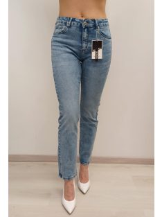 M Sara Világoskék-Márvány Koptott Egyenes Nadrág