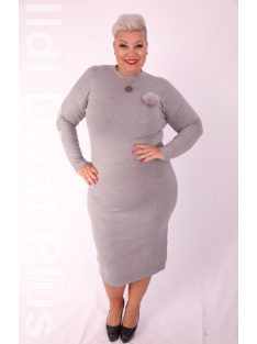 M Sara Szürke Kötött Keran Ruha