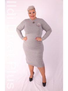 M Sara Szürke Kötött Keran Ruha