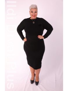 M Sara Fekete Kötött Keran Ruha