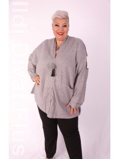 M Sara Szürke Kötött Lima Kardigán