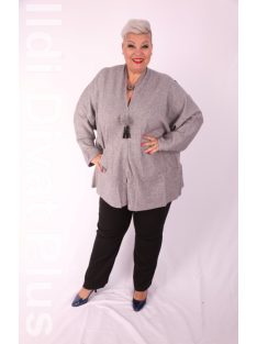 M Sara Szürke Kötött Lima Kardigán