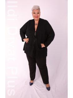 M Sara Fekete Kötött Lima Kardigán