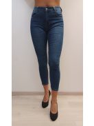 M Sara Kék Hátul Köves Farmer Nadrág-30