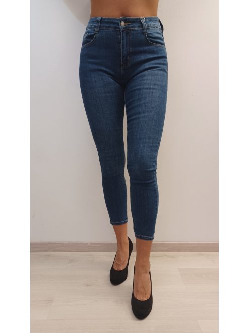 M Sara Kék Hátul Köves Farmer Nadrág-30