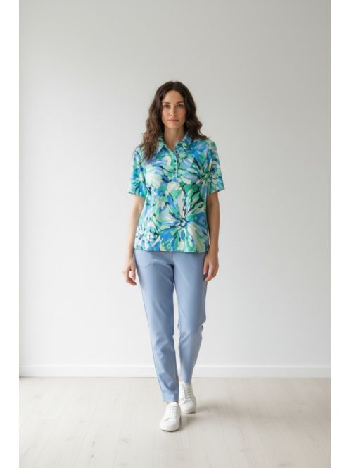 Navigazione Kék-Zöld Mintás Dilla Felső