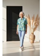 Navigazione Kék-Zöld Mintás Dilla Felső