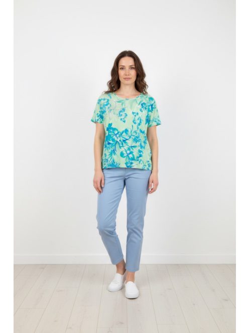 Navigazione Menta-Kék Flower Felső