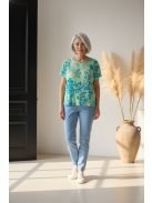 Navigazione Menta-Kék Flower Felső