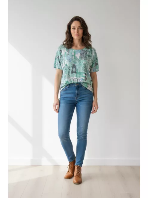 Navigazione Menta-Kék Bella Felső-36