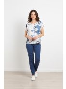 Navigazione Fehér-Kék Mintás Lia Blúz-38
