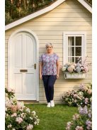 Navigazione Pink-Kék Mintás Holly Felső