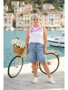 Navigazione Fehér-Pink Hímzett Lina Trikó