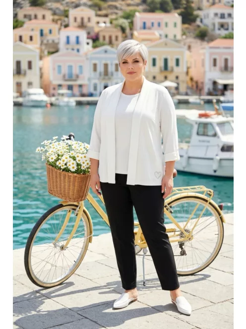 Navigazione Fehér Millina Kardigán