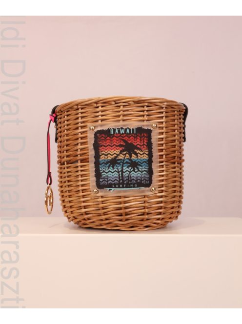 Nobo Fonott Kosár Mintájú Táska