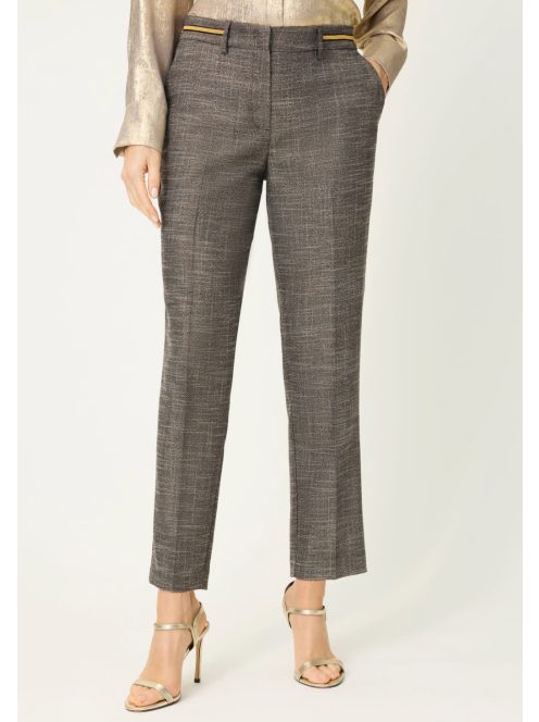 Olsen Fekete-Arany Szőttes Nadrág