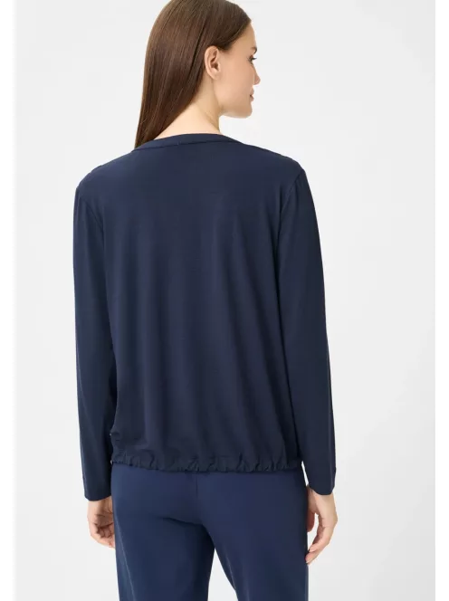 Olsen Kék-Beige Mintás Hemma Felső