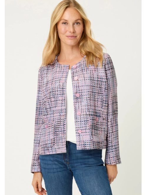 Olsen Rózsaszín-Kék Bella Blézer