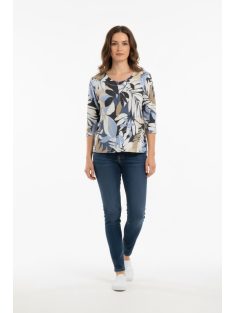 Olsen Kék-Beige Mintás Felső