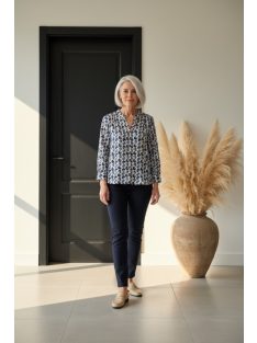 Olsen Kék-Beige Mintás Selly Ing