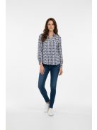 Olsen Kék-Beige Mintás Selly Ing