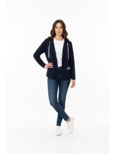 Olsen Sötétkék Kötött Blézer