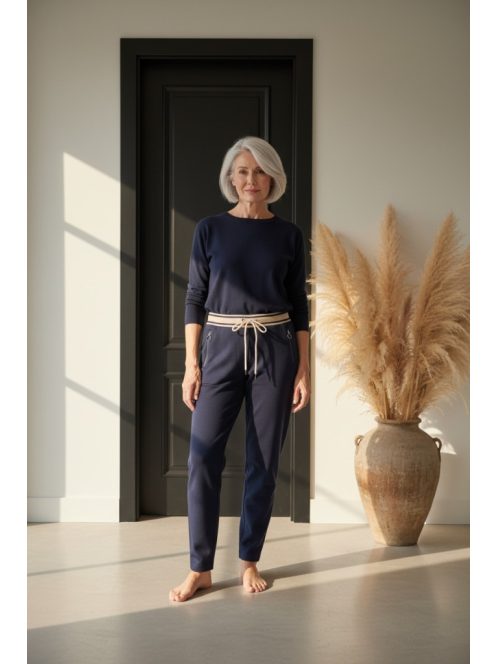 Olsen Kék-Beige Celly Nadrág