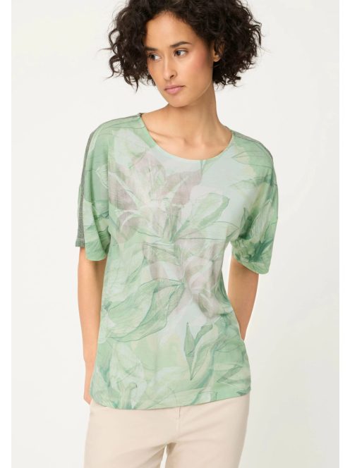 Olsen Zöld-Levélmintás Felső