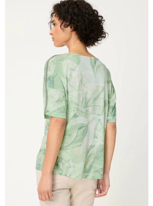 Olsen Zöld-Levélmintás Felső