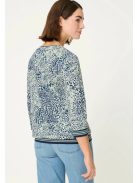 Olsen Kék-Zöld Virágos Dimi Felső