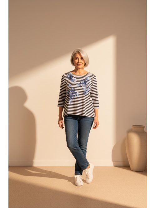 Olsen Fehér-Kék Riviera Felső