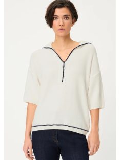 Olsen Fehér-Kék Galléros Ziman Felső