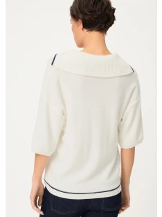 Olsen Fehér-Kék Galléros Ziman Felső