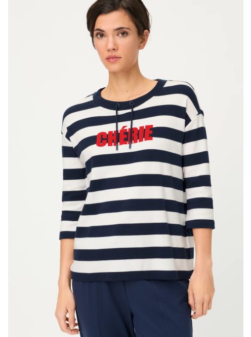 Olsen Kék-Fehér Chérie Felső