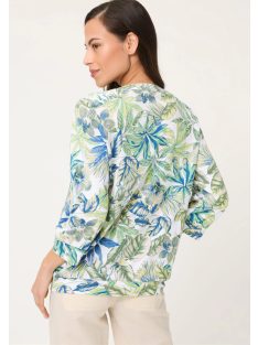 Olsen Zöld-Kék Mintás V Felső