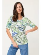 Olsen Kék-Zöld Mintás Felső