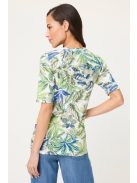 Olsen Kék-Zöld Mintás Felső