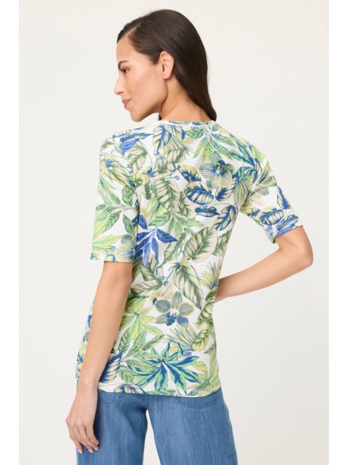 Olsen Kék-Zöld Mintás Felső