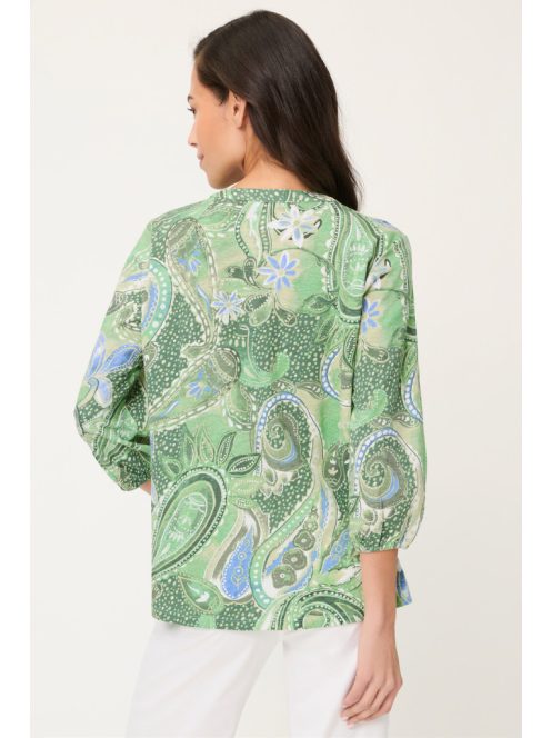 Olsen Kék-Zöld Mintás Amy Felső
