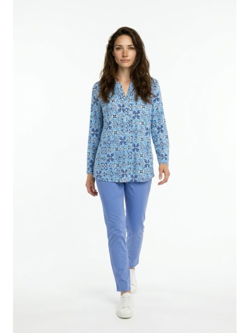 Olsen Kék-Fehér Cserépmintás Ing