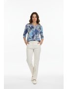 Olsen Fehér-Kék Mintás Clara Felső
