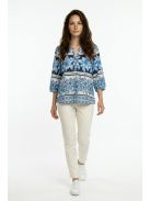 Olsen Fehér-Kék Mintás Amy Felső