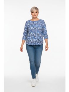 Olsen Kék-Fehér Killa Blúz