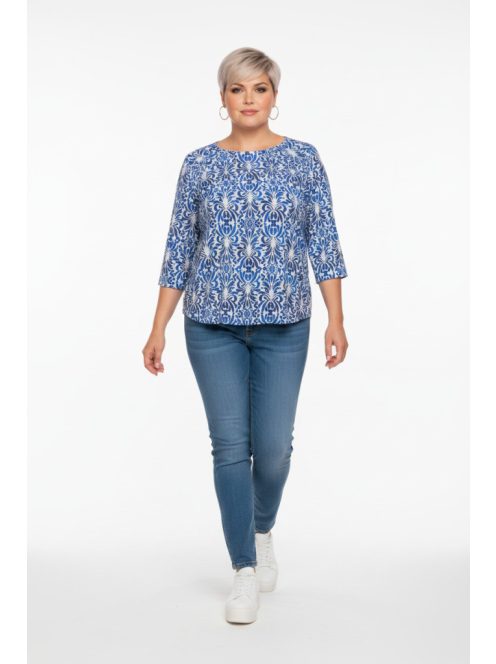 Olsen Kék-Fehér Killa Blúz