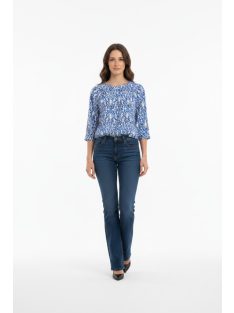 Olsen Kék-Fehér Killa Blúz